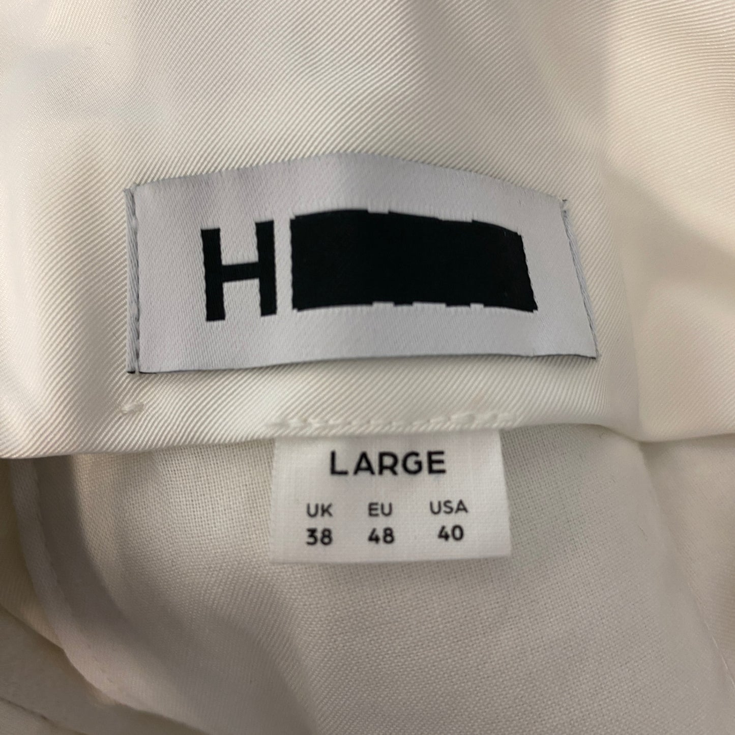 H BEAUTY ＆ YOUTH ワイドパンツ メンズ L 白系【中古】