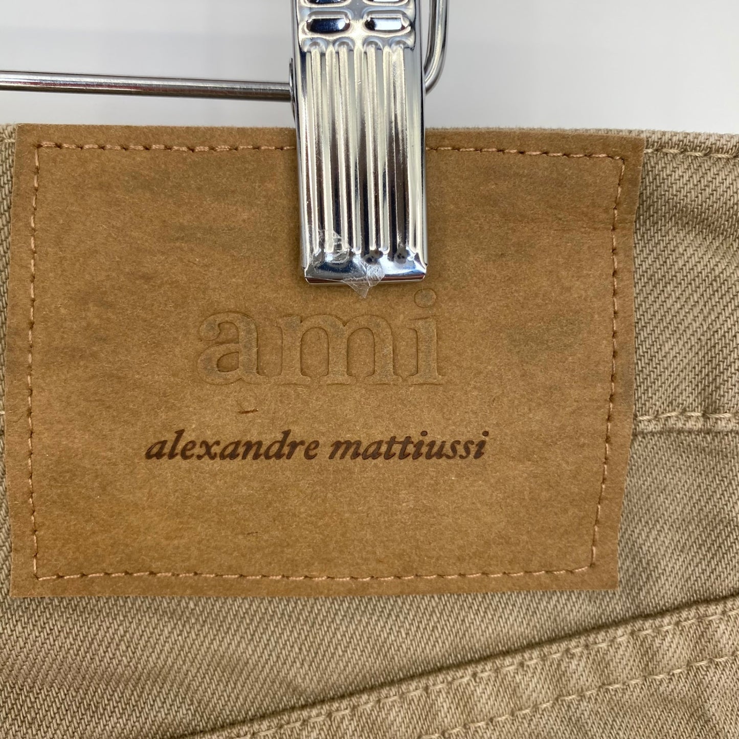 Ami alexandre mattiussi ワイドフィットデニムパンツ メンズ M ベージュ系【中古】