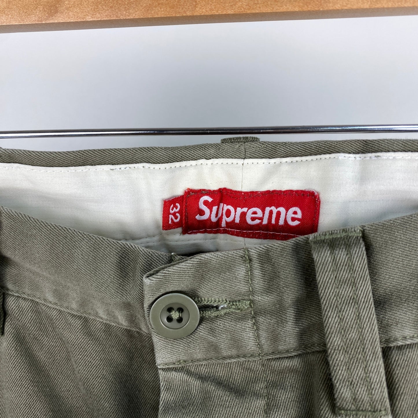 SUPREME ワークパンツ メンズ M カーキ系【中古】