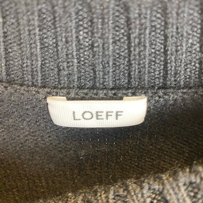 LOEFF ダメージニット メンズ L 黒系【中古】