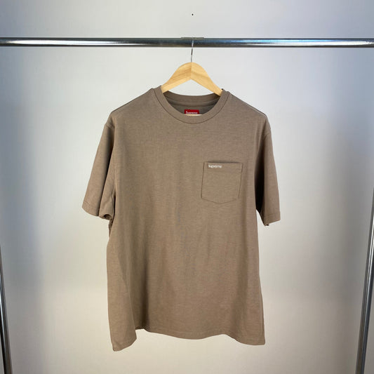 SUPREME 半袖Tシャツ メンズ L 茶系【中古】