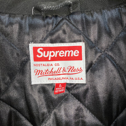 SUPREME スタジャン メンズ L 黒系【中古】