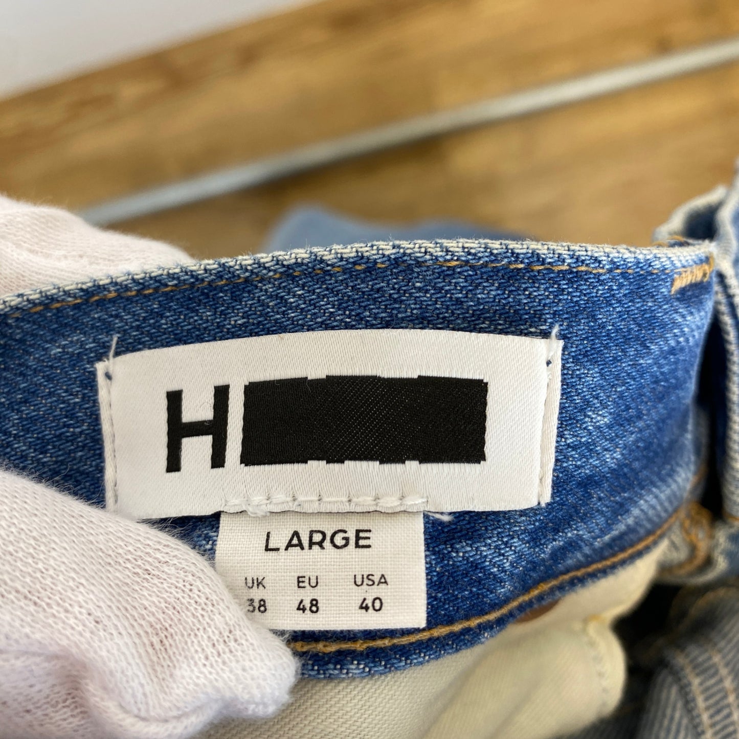 H BEAUTY ＆ YOUTH フレアデニムパンツ メンズ L 青系【中古】