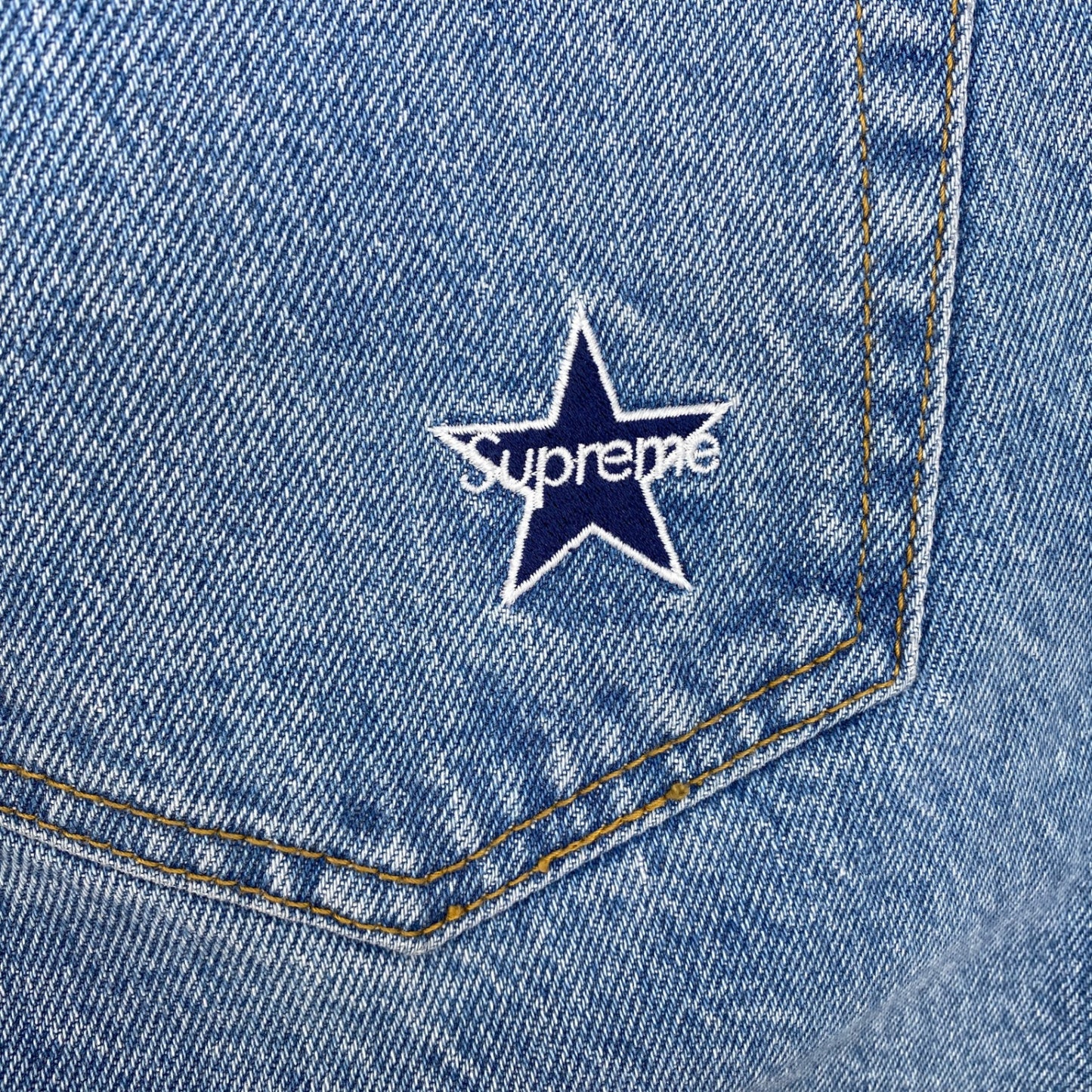 SUPREME Regular Jean Washed Indigo メンズ M 水色系【中古】