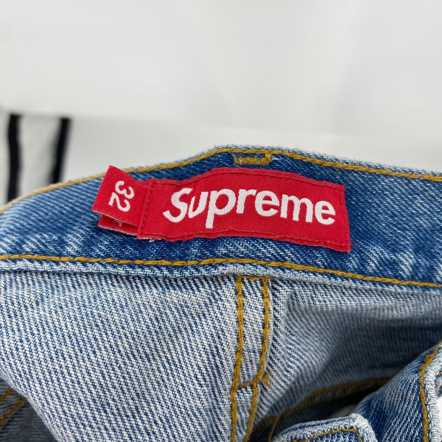 SUPREME Regular Jean Washed Indigo メンズ M 水色系【中古】