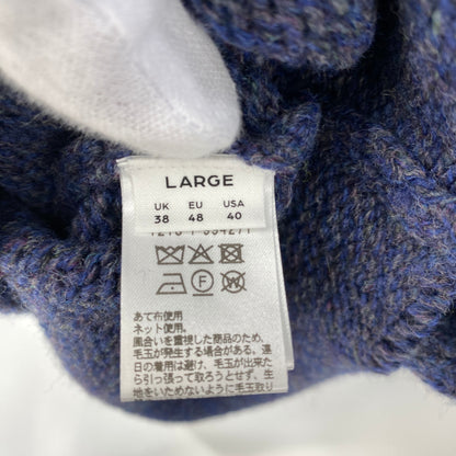 H BEAUTY ＆ YOUTH クルーネックニット メンズ L 紫系【中古】