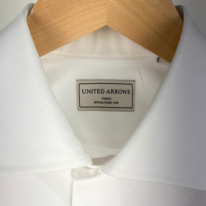 UNITED ARROWS 長袖ブロードシャツ メンズ L 白系【中古】