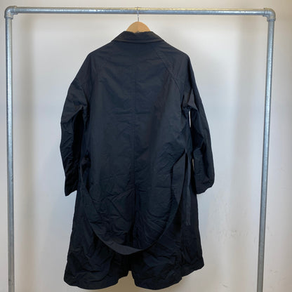 TOMORROW LAND ステンカラーコート メンズ L 黒系【中古】