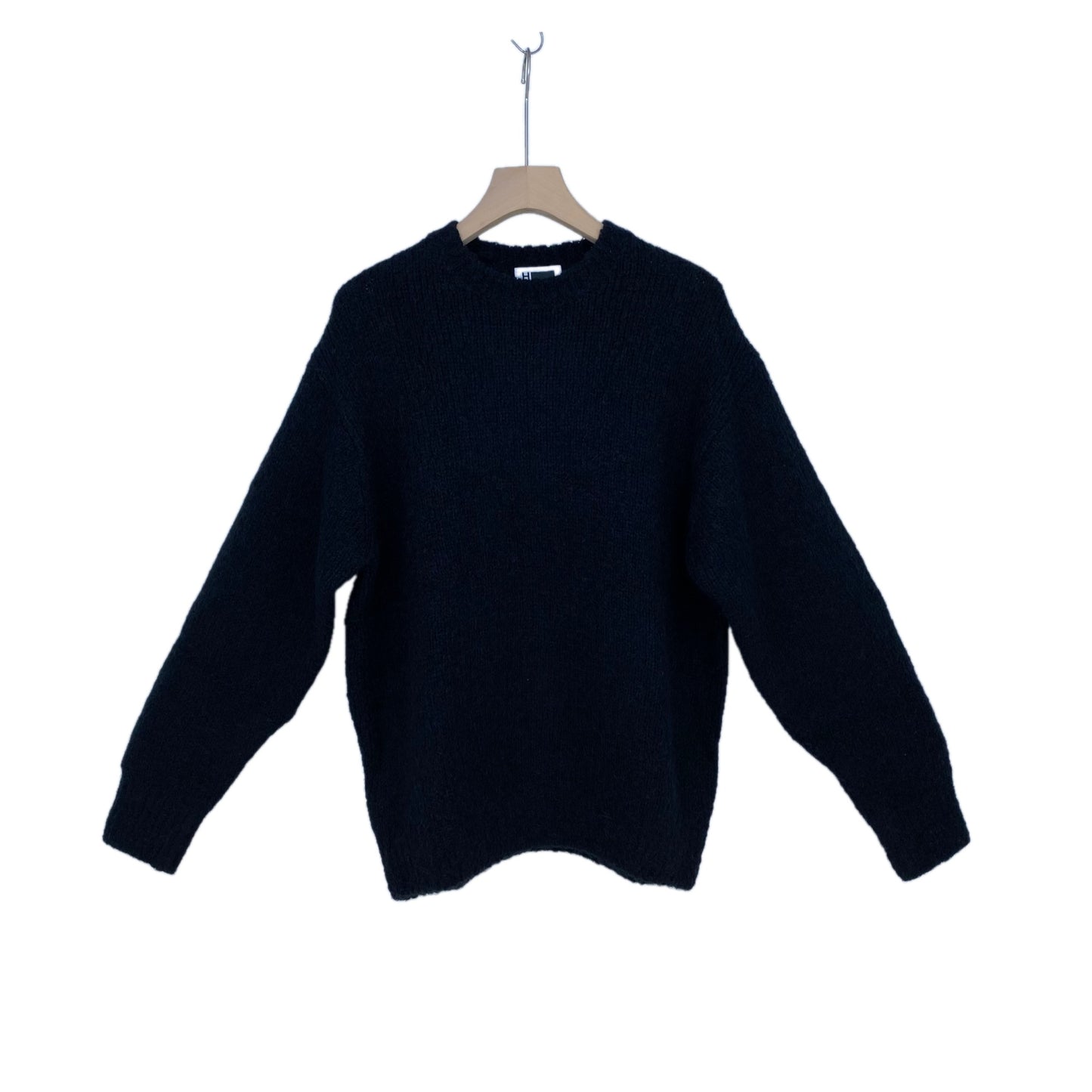 H BEAUTY ＆ YOUTH クルーネックニット メンズ L 黒系【中古】