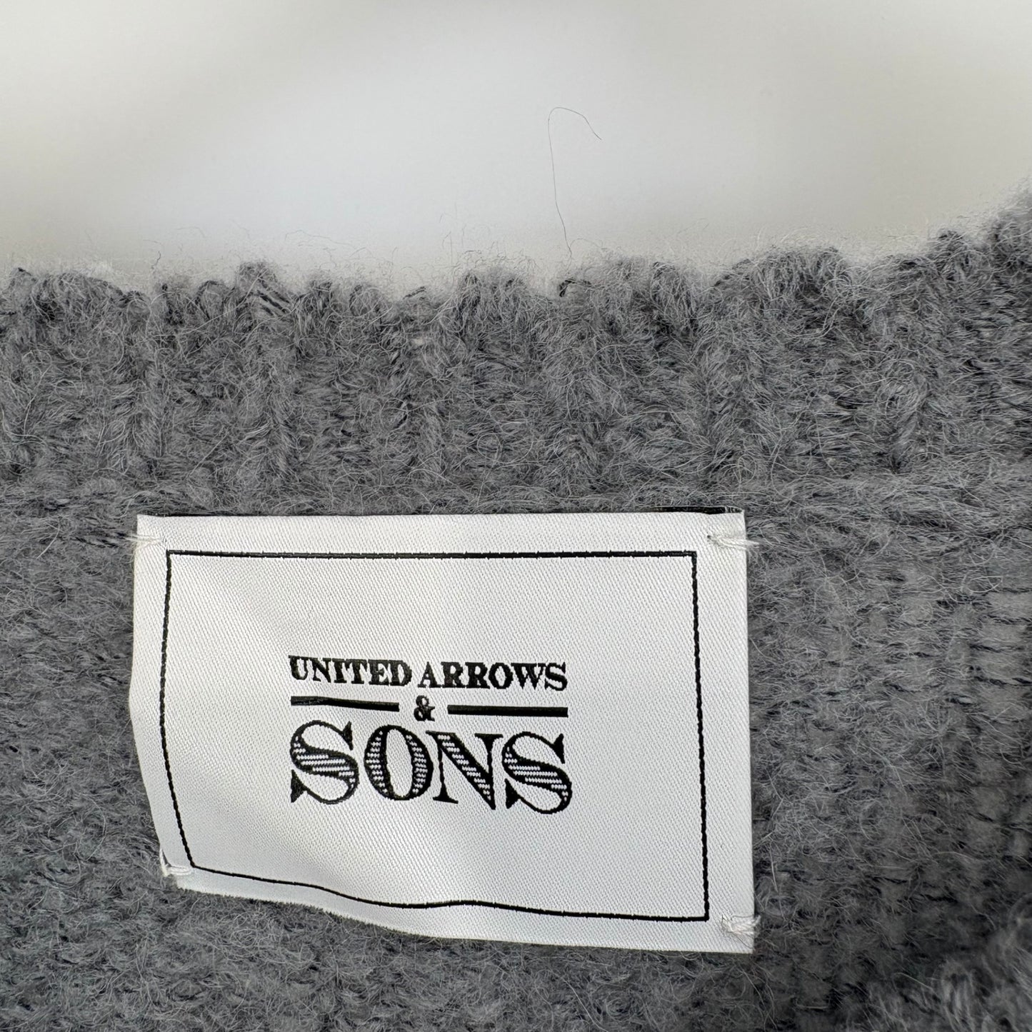UNITED ARROWS & SONS クルーネックニット メンズ XL グレー系【中古】