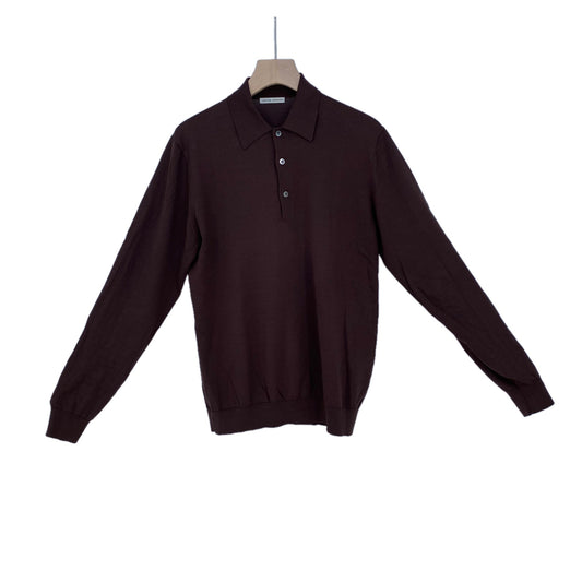 UNITED ARROWS 長袖ポロニット メンズ L 茶系【中古】