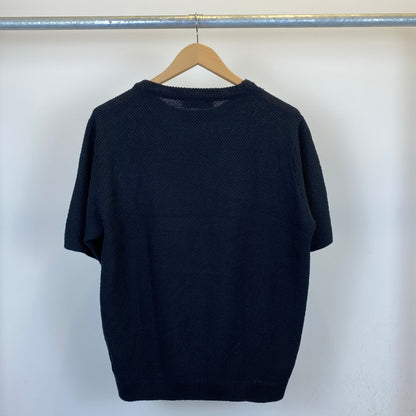 TOMORROW LAND 半袖クルーネックニット メンズ M 黒系【中古】