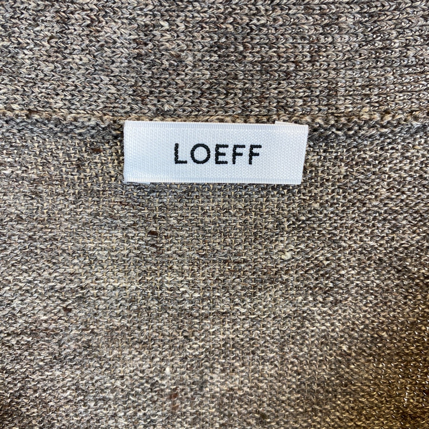 LOEFF ダメージカーディガン メンズ L ベージュ系【中古】