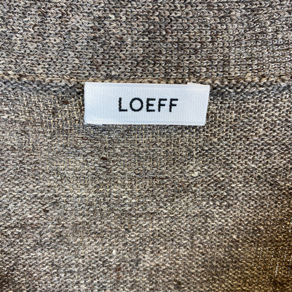 LOEFF ダメージカーディガン メンズ L ベージュ系【中古】