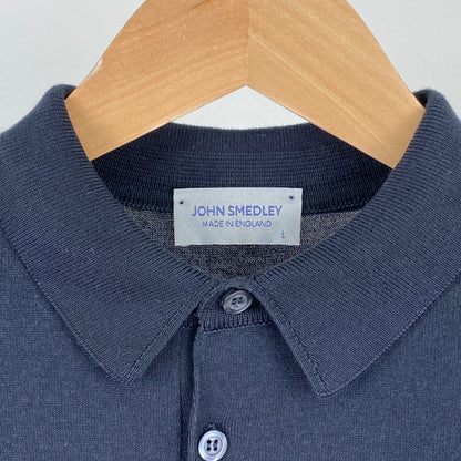 JOHN SMEDLEY 半袖ニットポロシャツ メンズ L 黒系【中古】