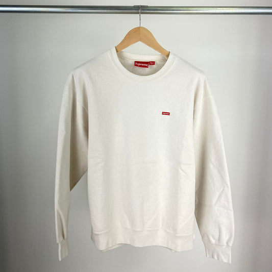 SUPREME クルーネックスウェット メンズ L 白系【中古】