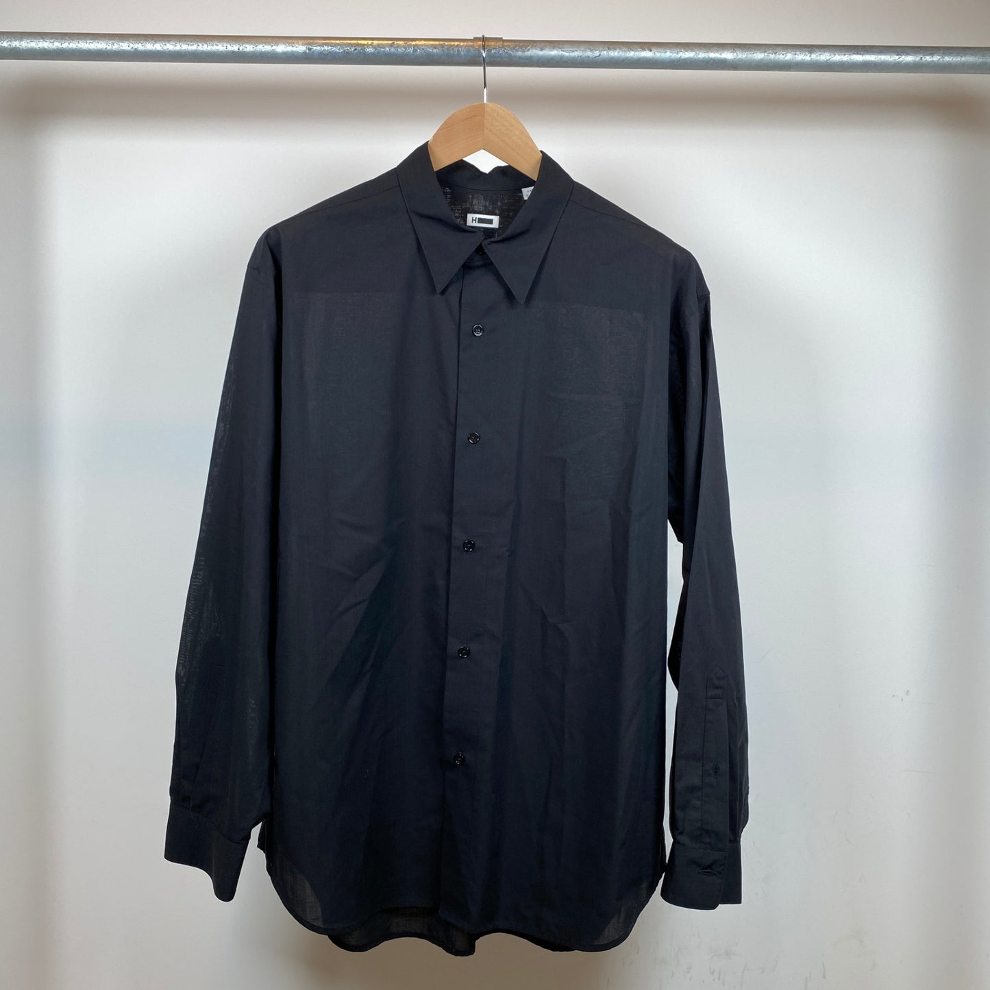 H BEAUTY ＆ YOUTH 長袖シャツ メンズ L 黒系【中古】