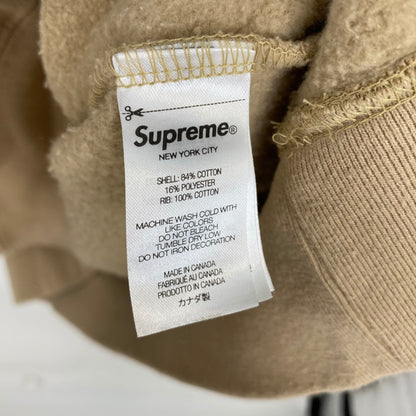 SUPREME Small Box Crewneck メンズ L ベージュ系【中古】