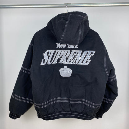 SUPREME スタジャン メンズ L 黒系【中古】