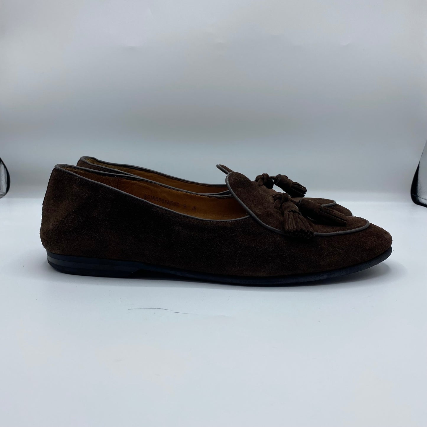 RALPH LAUREN PURPLE LABEL スウェードタッセルローファー メンズ 27cm 茶系【中古】