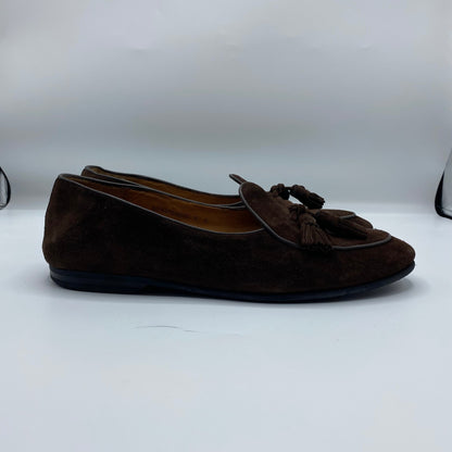 RALPH LAUREN PURPLE LABEL スウェードタッセルローファー メンズ 27cm 茶系【中古】