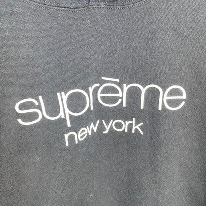 SUPREME Classic Logo Hooded メンズ L 黒系【中古】