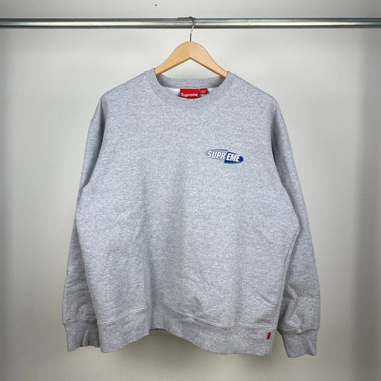 SUPREME クルーネックスウェット メンズ L グレー系【中古】