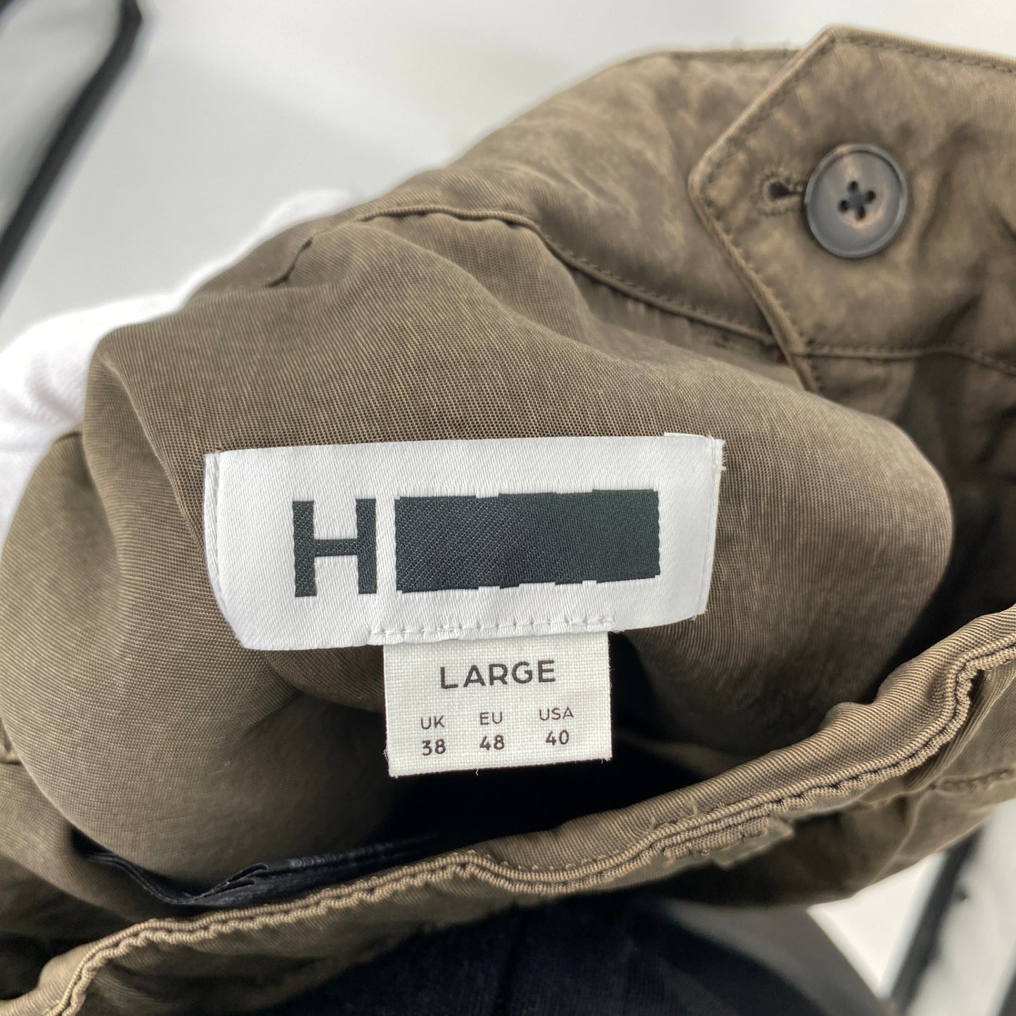 H BEAUTY ＆ YOUTH ナイロンパンツ メンズ L カーキ系【中古】