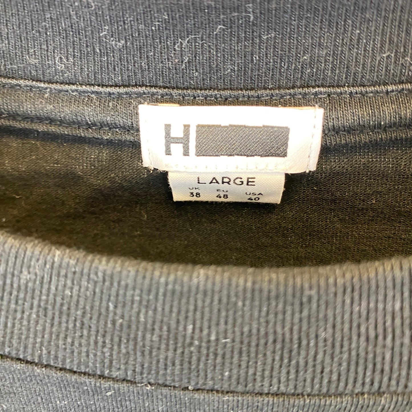 H BEAUTY ＆ YOUTH 長袖Tシャツ メンズ L 黒系【中古】
