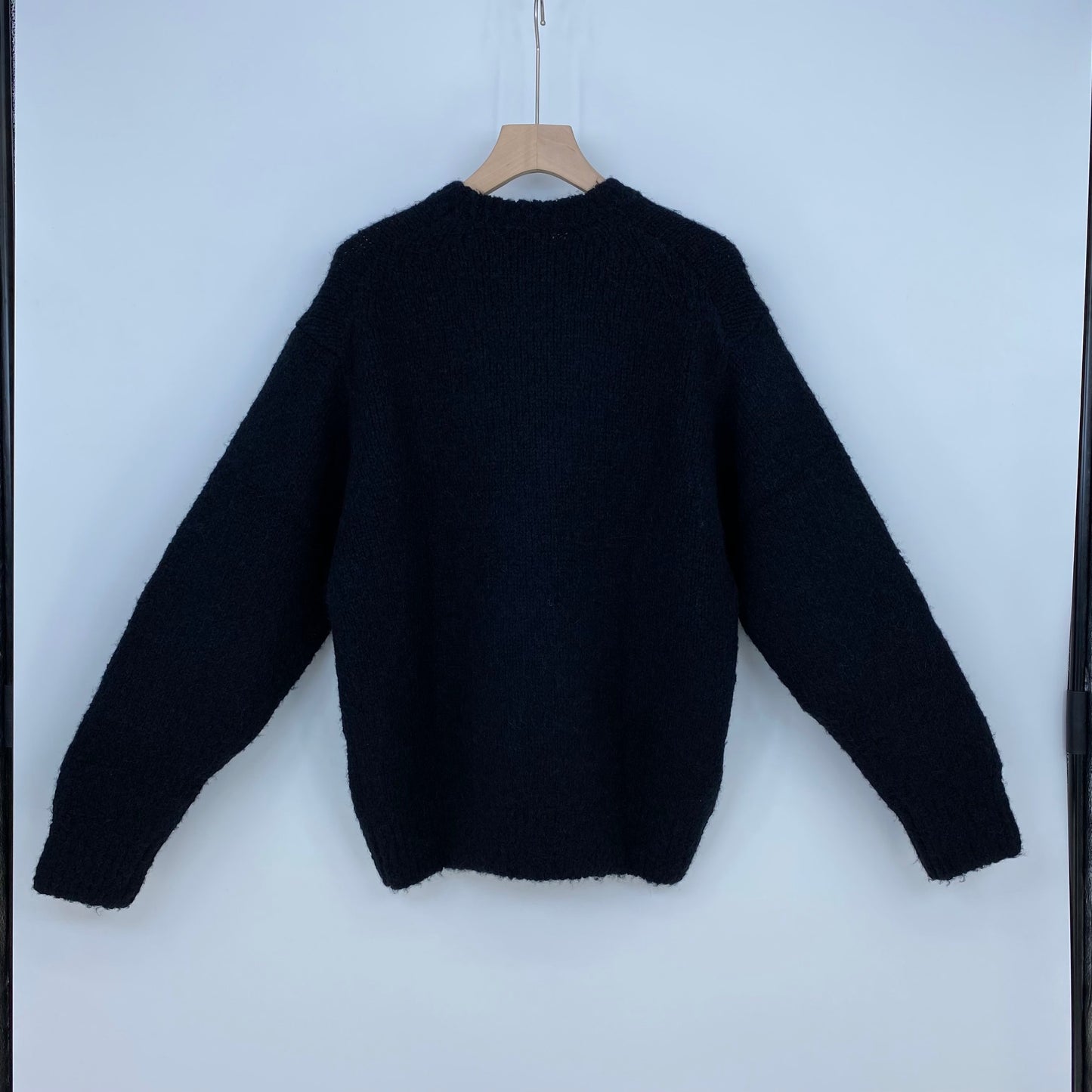 H BEAUTY ＆ YOUTH クルーネックニット メンズ L 黒系【中古】