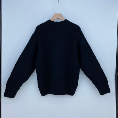 H BEAUTY ＆ YOUTH クルーネックニット メンズ L 黒系【中古】
