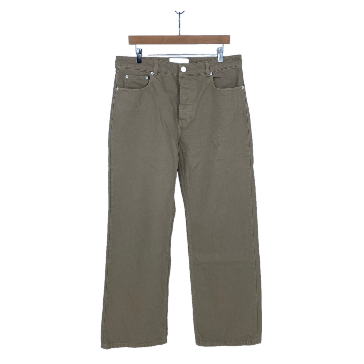 Ami alexandre mattiussi ワイドフィットデニムパンツ メンズ M ベージュ系【中古】