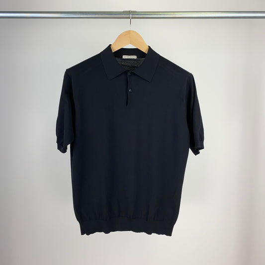 UNITED ARROWS 半袖ニットポロ メンズ L 黒系【中古】