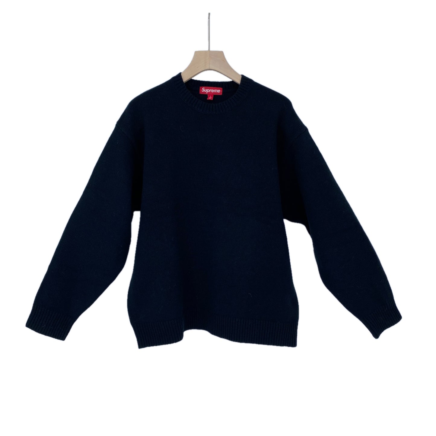 SUPREME Angora Script Sweater メンズ L 黒系【中古】