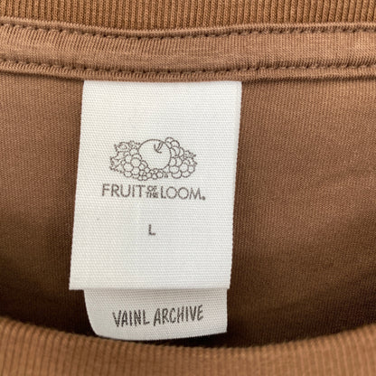 FRUIT OF THE LOOM 半袖Tシャツ メンズ L 茶系【中古】