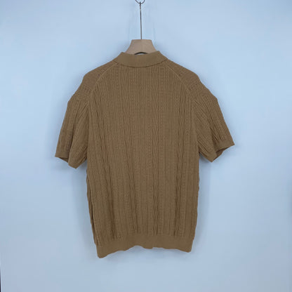 KITH 半袖ポロニット メンズ L ベージュ系【中古】