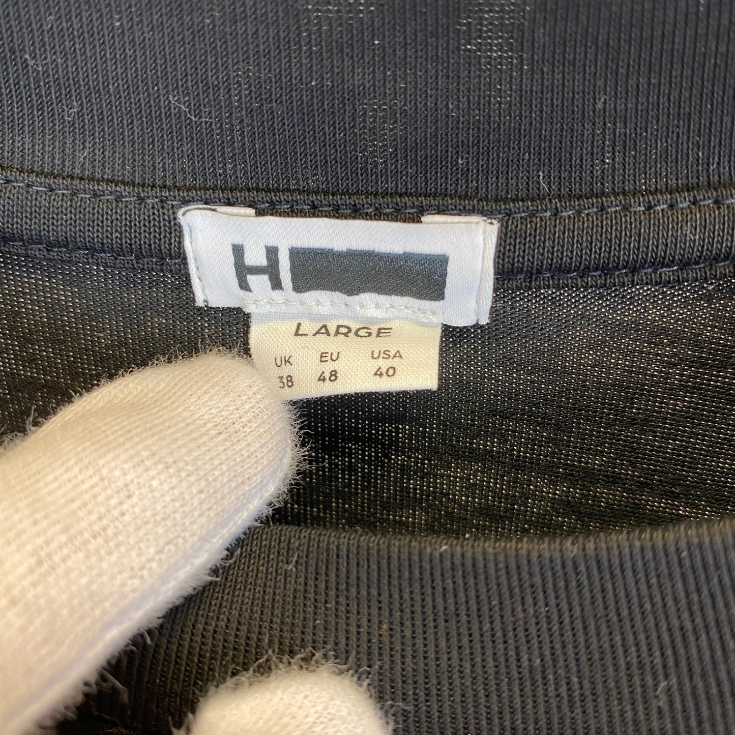 H BEAUTY ＆ YOUTH 半袖Tシャツ メンズ L 黒系【中古】