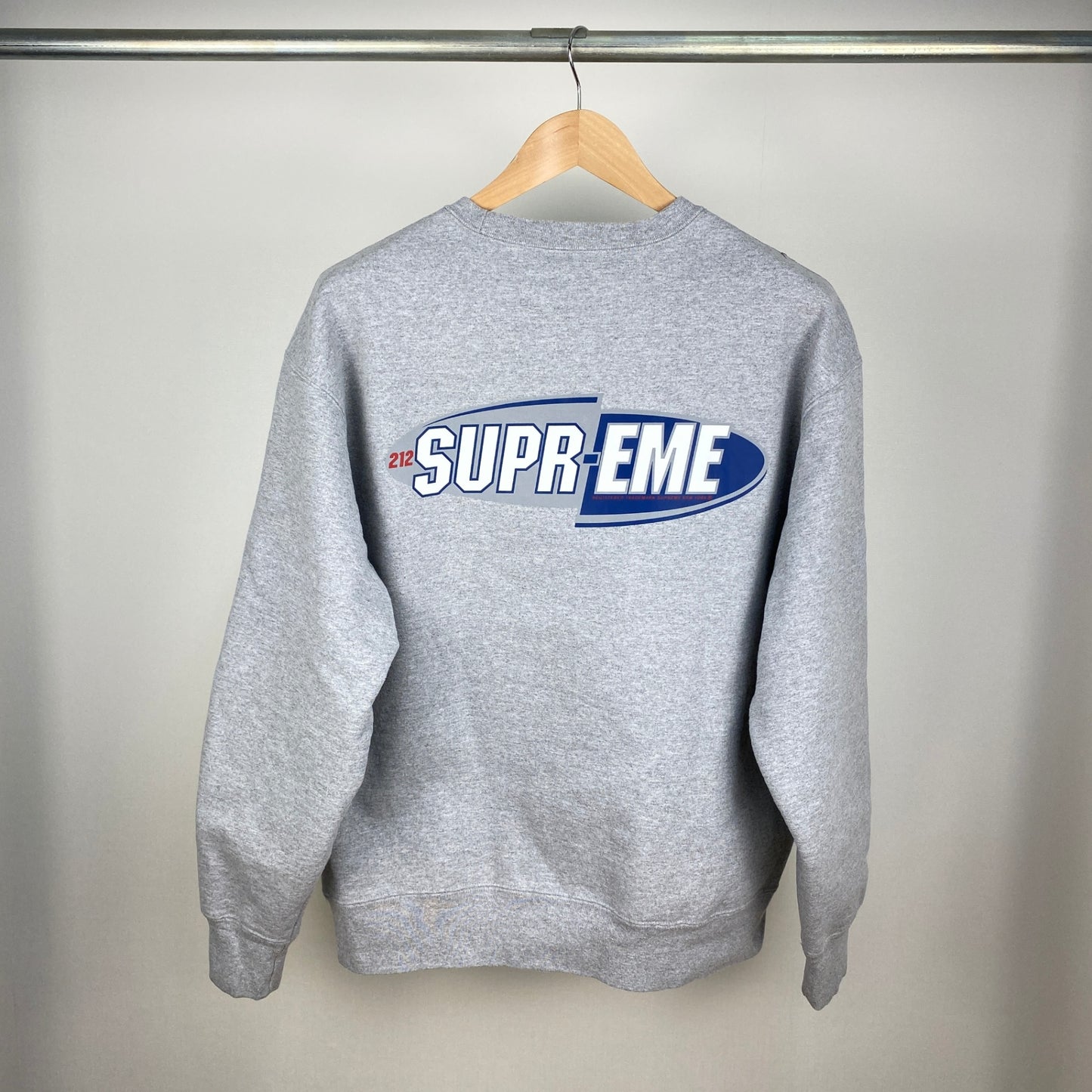 SUPREME クルーネックスウェット メンズ L グレー系【中古】