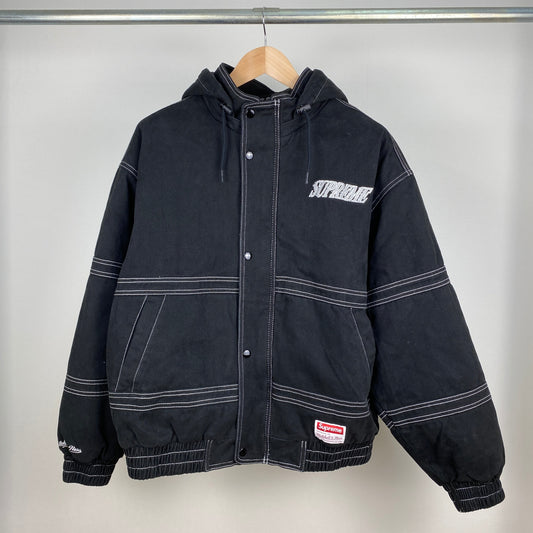 SUPREME スタジャン メンズ L 黒系【中古】