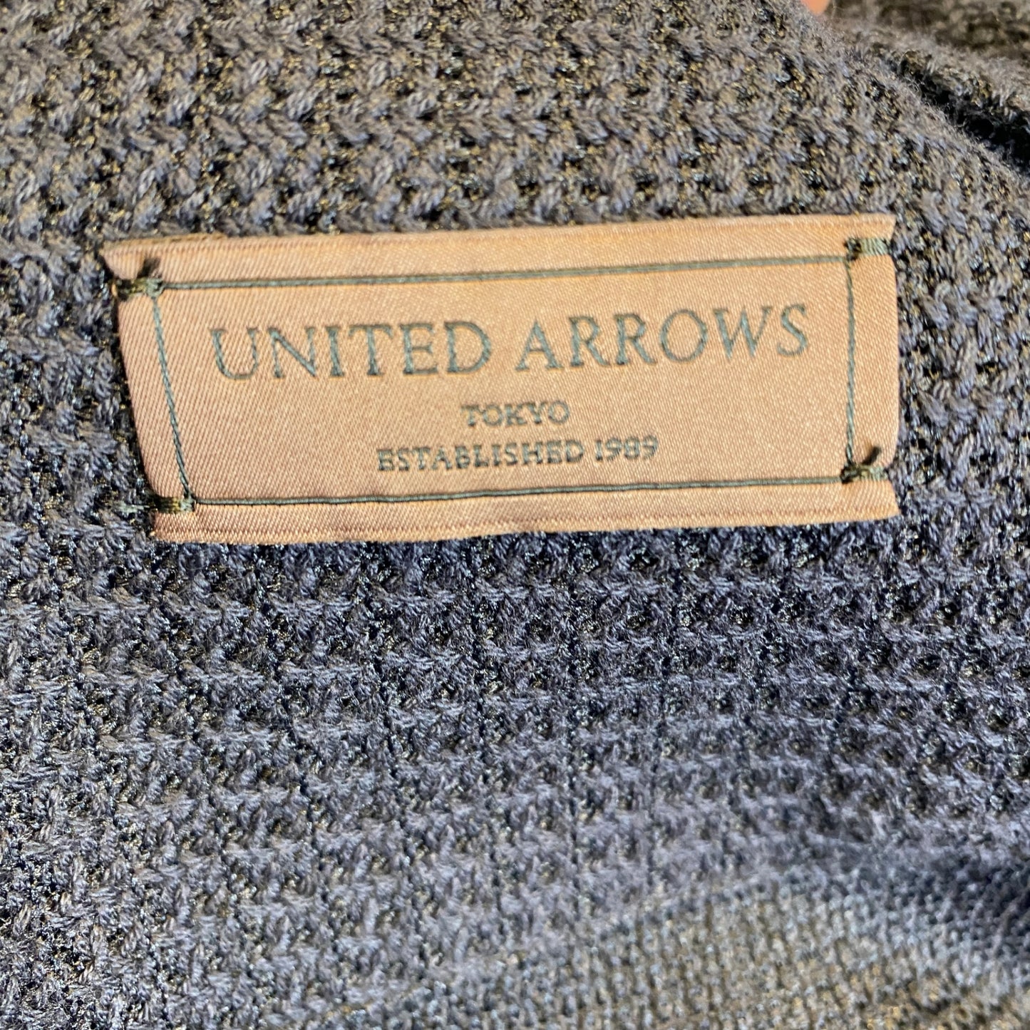 UNITED ARROWS テーラードニットジャケット メンズ XL 紺系【中古】