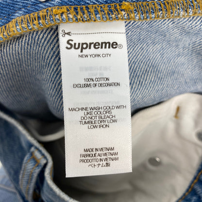 SUPREME Regular Jean Washed Indigo メンズ M 水色系【中古】