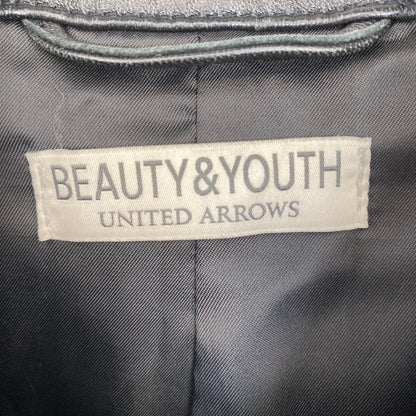 BEAUTY&YOUTH UNITED ARROWS レザーコーチジャケット メンズ XL 黒系【中古】