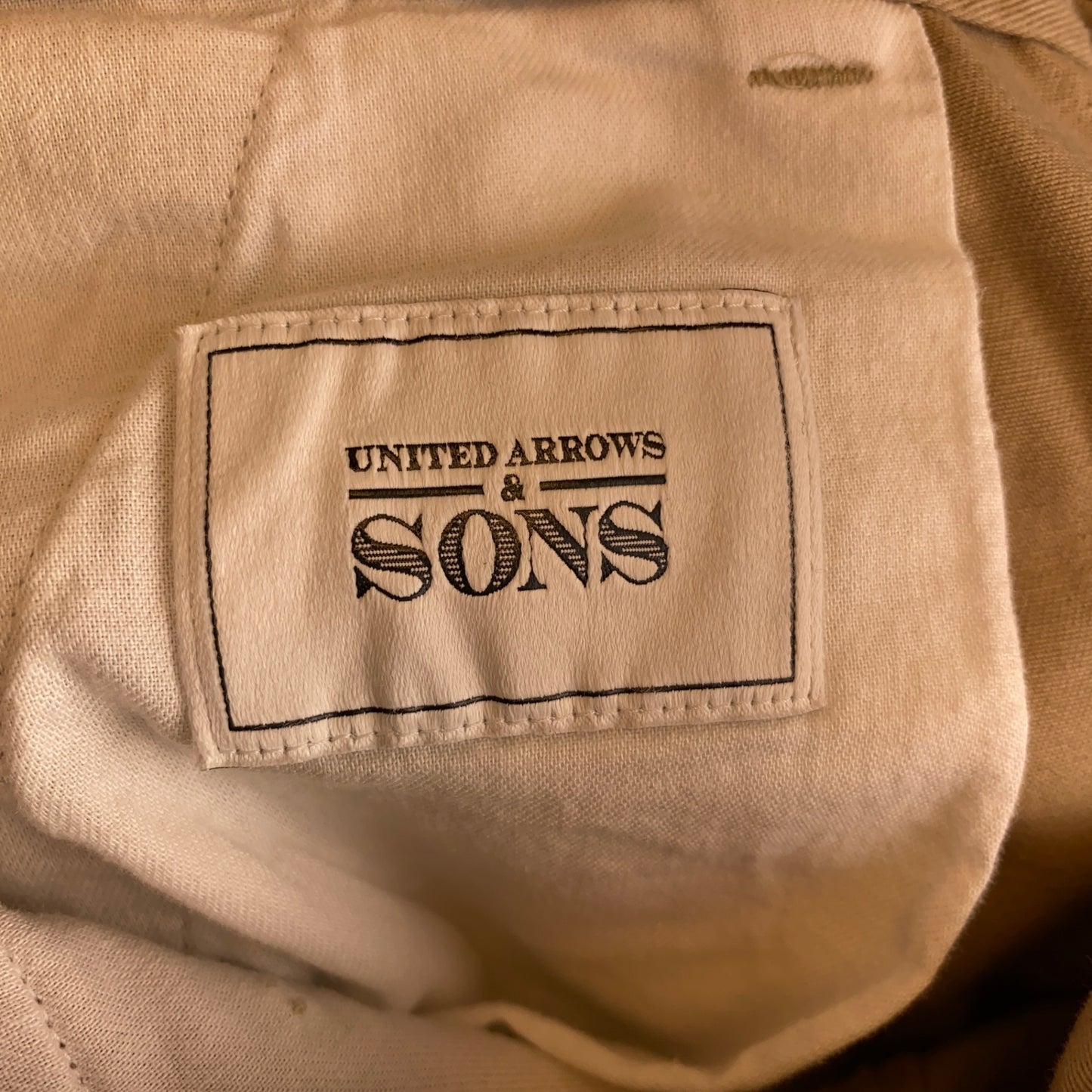 UNITED ARROWS & SONS チノパン メンズ XL ベージュ系【中古】