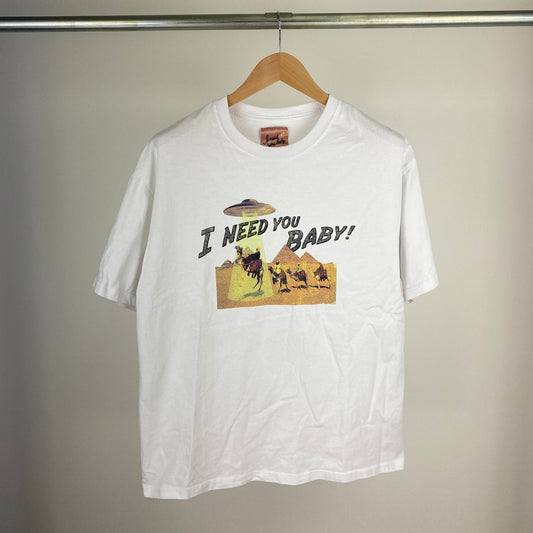 I NEED YOU BABY 半袖Tシャツ メンズ L 白系【中古】