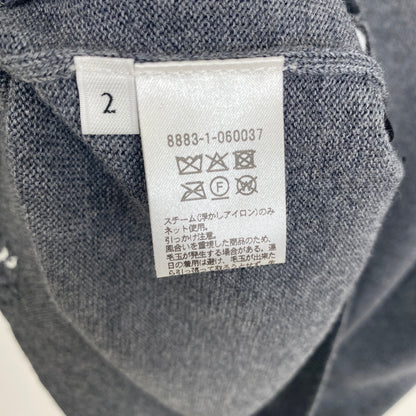 LOEFF ダメージクルーネックニット メンズ L グレー系【中古】