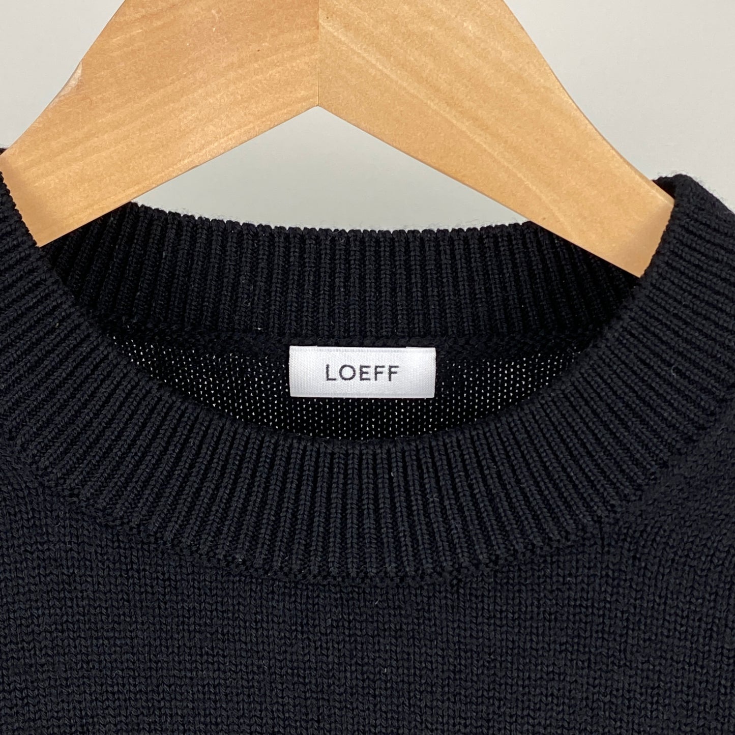 LOEFF フリンジニット メンズ L 黒系【中古】