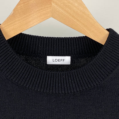 LOEFF フリンジニット メンズ L 黒系【中古】