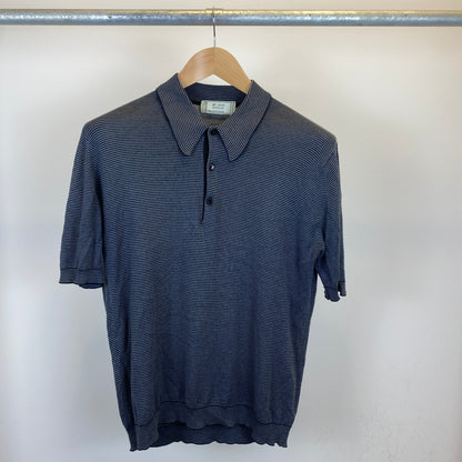 JOHN SMEDLEY 半袖ポロニット メンズ サイズ不明 黒系【中古】