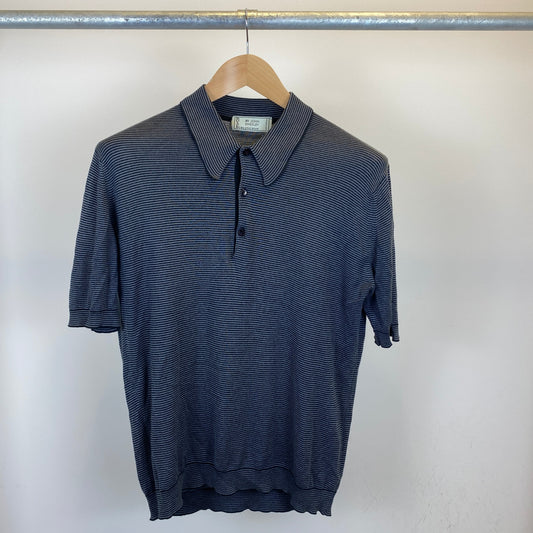 JOHN SMEDLEY 半袖ポロニット メンズ サイズ不明 黒系【中古】
