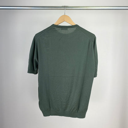 JOHN SMEDLEY 半袖ニット メンズ L 緑系【中古】